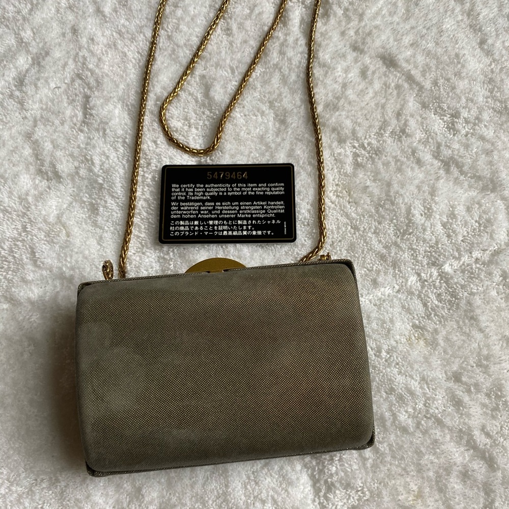 CHANEL Vintage ultra suede bag. Gorgeous!